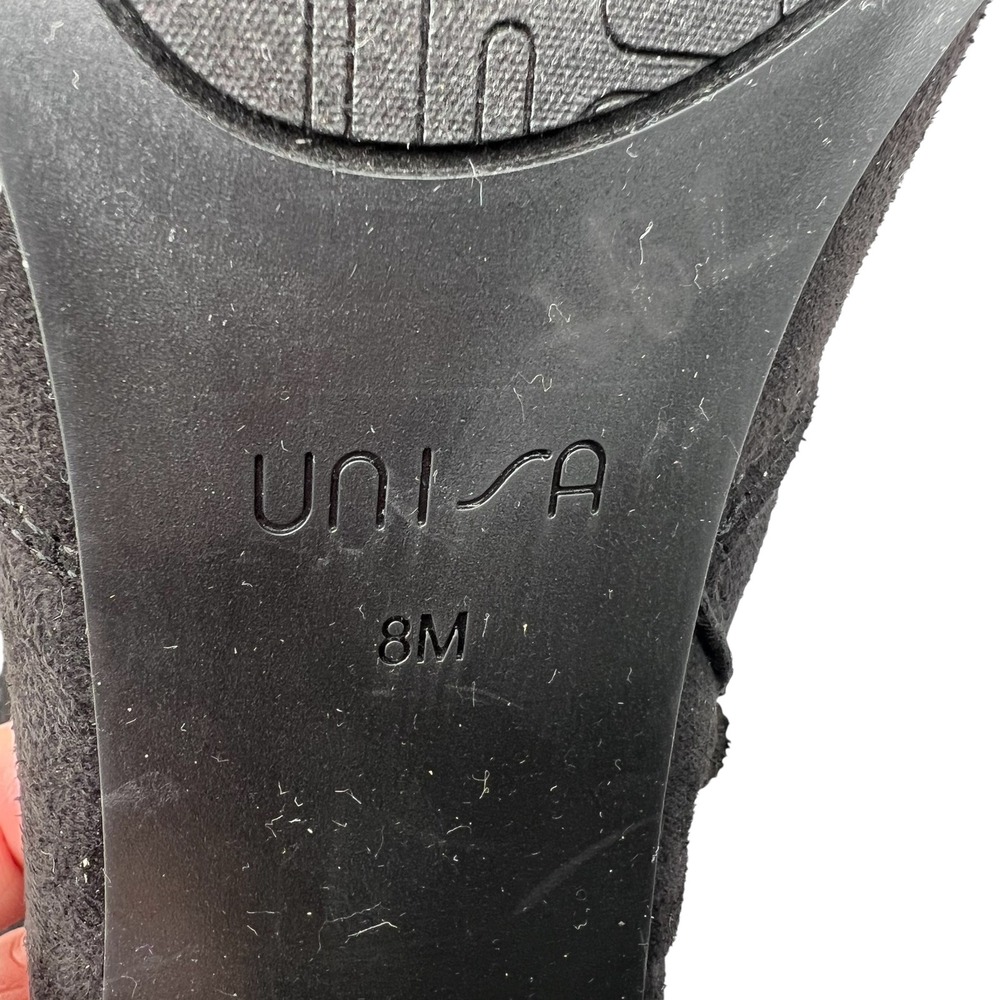 UNISA Womens Black Faux Suede Sock Bootie Size 8M - Picture 9 of 10